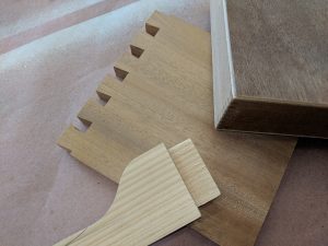 Trade School Classes: Sample of Tenon, Dovetail, and Finger Joints